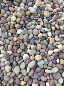 Natural Round <b>Pebbles</b> Smooth Matte Durable River Stones Mixed Color <b>Cobbles</b> for Outdoor Garden Landscaping Exterior Paving - Product Image 1