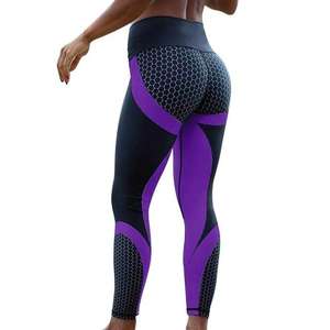 Mallas de yoga sin costuras para mujer, leggings de cintura alta, realce de glúteos, para gimnasio, a la moda, 2023 - Product Image 5
