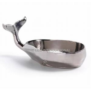Shiny Polished <b>Fish</b> Shape Design Decorative <b>Bowl</b> Aluminum Metal Kitchen Ware Table Top Accessories <b>Bowl</b> - Product Image 1