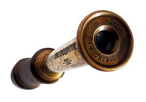 กล้องส่องทางไกลกัปตันเรือทองเหลืองพร้อมกล่องไม้เนื้อแข็งทำจากทองเหลืองเป็นของขวัญ - Product Image 4