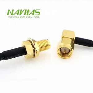 Faisceau de câbles OEM sur mesure pour SMA mâle/femelle connecteur à angle droit coaxial RG174/U 26AWG - Product Image 2