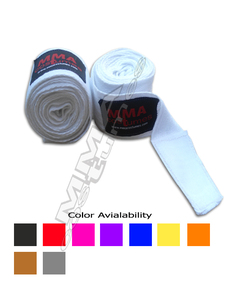 Venta al por mayor 100% algodón MMA envolturas de mano por encargo Kickboxing poliéster algodón vendajes Muay Thai protección productos de boxeo - Product Image 2