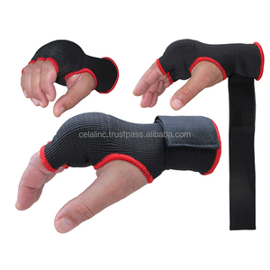 Guanti Interni Professionali per <span class=keywords><strong>Boxe</strong></span> e Muay Thai - Imbottitura in EVA Elasticizzata Poliestere/Cotone, Polsiera Lunga Resistente, Vestibilità Perfetta <span class=keywords><strong>S</strong></span>-XL - Product Image 1