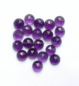 Piedra preciosa de cabujón suelta calibrada con parte posterior plana redonda de corte de Rosa amatista natural de 3mm de proveedores de fabricantes Comprar ahora Comprar en línea - Product Image 1