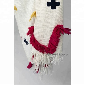 Manta de algodón blanca supersuave, manta tejida al por mayor para Navidad al mejor precio - Product Image 2