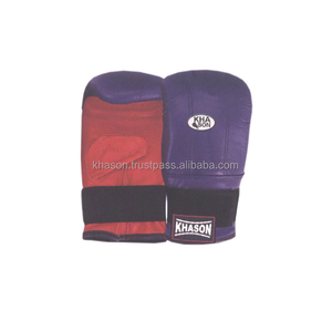 Gants de boxe en cuir PU imperméables 8oz, noirs et rouges, avec logo personnalisé sérigraphié, étiquette tissée, qualité supérieure - Product Image 3