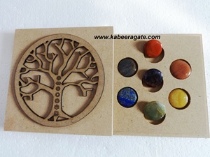 Juego de chakras con caja con símbolo de árbol de la vida, venta al por mayor - Product Image 2