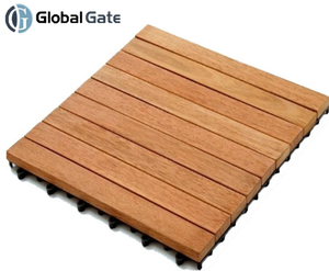 ดาดฟ้าไม้กระเบื้องพลาสติกกลางแจ้งการใช้งาน-ติดตั้งง่าย Interlocking กระเบื้อง - Product Image 6