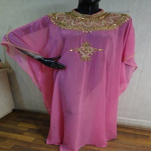 ฟาราชาคาฟตานาบีอะบายาดูไบ Abaya Kaftan ดีไซน์งานคริสตัลคุณภาพสูง - Product Image 1