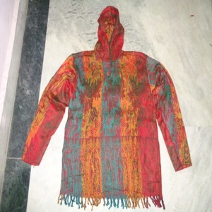 เสื้อแจ็คเก็ตขนสัตว์มีฮู้ดจากอินเดีย - Product Image 4