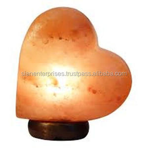 Lampe au sel de l'Himalaya en forme de double coeur de qualité supérieure Lampes en forme de coeur unique-Sian Enterprises - Product Image 1