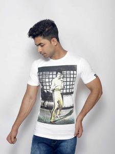 Camiseta de Manga Corta Informal y Elegante, Tejida con Algodón 100% Orgánico Certificado, Transpirable, Ecológica, con Estampado Personalizado en Cualquier Color, Talla Grande - Product Image 5