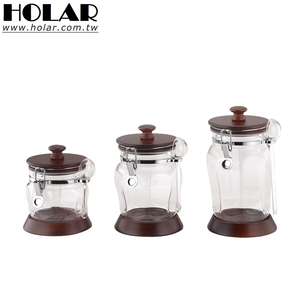 [Holar] Recipiente hermético de plástico hecho en Taiwán para servir té, café, harina, azúcar, caramelo, galleta, especias - Product Image 1
