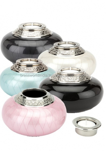 Brass ODYSSEY Tealight Candle Cremation <b>Urn</b> By Brassworld India Funeral Supplies - Product Image 6