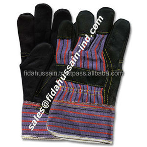 Gants de travail en cuir de grain de meilleure qualité 707 Gants de travail en cuir de gréeur canadiens du Pakistan Gants de gréement à usage quotidien - Product Image 1