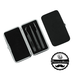 Pinzas acrílicas para extensión de pestañas, caja de exhibición Golder con tapa, 8 soportes, extensión de pestañas, logotipo personalizado, soporte de pinzas - Product Image 2