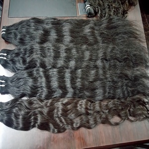 Migliore qualità grezzo vergine non trattato ragazze indiane 100% estensioni dei <span class=keywords><strong>capelli</strong></span> umani singoli fasci disegnati - Product Image 2