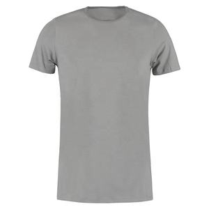 T-shirts à la mode pour hommes avec logo personnalisé, Offre Spéciale coton mélangé, spandex, t-shirt uni coupe ajustée pour hommes, t-shirt à col en V - Product Image 2