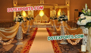 Fabricant de mandaps de mariage de dernière génération, nouveaux modèles de mandaps en fibre sculptée, mandaps de mariage indiens à vendre en Floride du Sud - Product Image 3