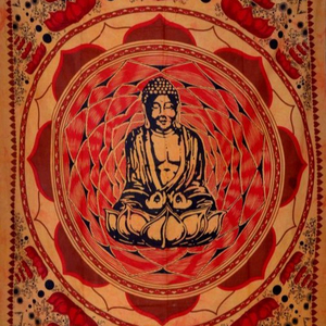 พรมแขวนผนังลายกุหลาบพระพุทธรูปตกแต่งบ้านทำเองโปสเตอร์ลายแมนดาลาผ้าคลุมเตียงตกแต่งห้องนอนสำหรับคริสต์มาส - Product Image 1