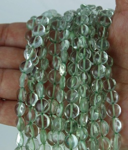 10 "Long brin naturel vert améthyste pierre précieuse lisse pièce forme perles 2019 fabricant en gros véritable de haute qualité - Product Image 3