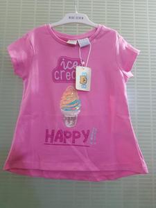 Original de la marca etiquetas chicas Pastel 100% algodón camiseta niños lisa de manga corta Tops edades 2-12 años Bangladesh mucho Stock - Product Image 4