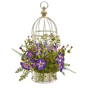 SMALL METAL DECORATIVE <b>BIRD</b> <b>CAGE</b> DECORATIVE <b>BIRD</b> <b>CAGE</b> UNIQUE GALVANIZED METAL <b>BIRD</b> <b>CAGE</b> - Product Image 2
