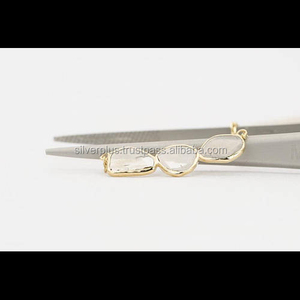 Collar con colgante de gota de diamante de rebanada Natural de oro amarillo de 14 quilates sólido más vendido, joyería para mujer - Product Image 2