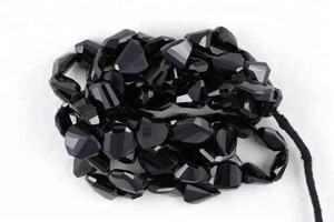 Facette en forme de spinelle noire naturelle, pierre précieuse pour la fabrication de bijoux, Bracelet, collier, Baeds, qualité supérieure - Product Image 4