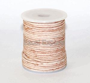 Cordons en cuir de couleur en détresse de qualité supérieure bijoux fantaisie haut de tressage décoratif pour sacs à bijoux - Product Image 4