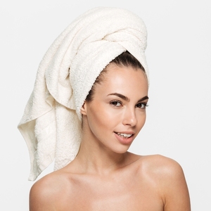 Manufacturer in India Personalized Style Hair <b>Towels</b> Large Size Cotton Turkish <b>Quick</b> Absorbency & Faster <b>Drying</b> Hair <b>Towels</b> - Product Image 5