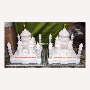 Hermoso mármol blanco Taj Mahal hogar decorativo - Product Image 1