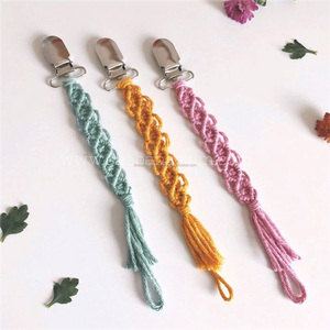 Porte-clés en macramé antique Porte-clés écologique avec logo personnalisé Porte-clés style macramé bohème du grossiste indien - Product Image 1