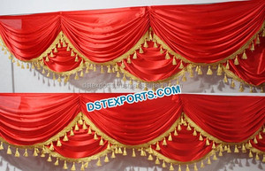 Telón de Fondo para Escenario de Boda, Bordado a Mano, Estilo Moderno, Lavable, Color y Tamaño Personalizables, para Decoración de Eventos de Boda y Mehndi - Product Image 6