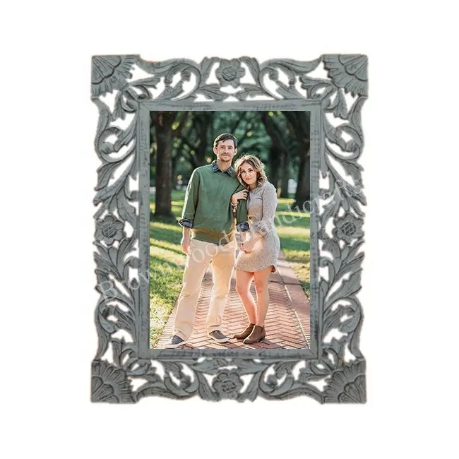 Experience the Beauty and Durability of MDF Wooden Photo Frames in Grey Antique To Show Favourite Moments Direct Factory Supply