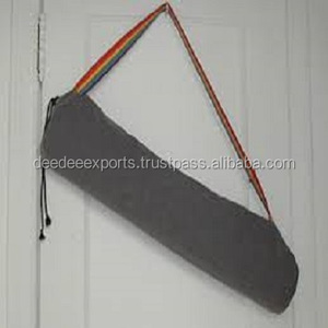 Dee Dee exporte OEM couleur écologique TPE NBR PVC tapis de yoga en coton léger avec sangle de transport pliable en couleur personnalisée - Product Image 3