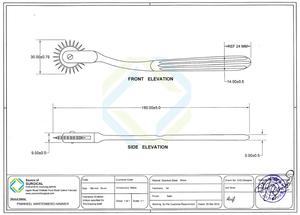 Source of Surgical Pinwheel Wartenberg Neurological Hammer for Sensory <b>Testing</b> 180mm Hospital/Clinic Use - Product Image 4