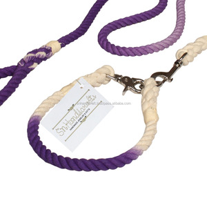 High QualityMulti Color Ombre Cotton Rope Leash/ <b>Collar</b> for Pets at Low Price - Product Image 2