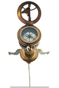 Brújula de latón náutico Gimbals Brújula direccional totalmente funcional náutica con soporte de Calvin Handicraft - Product Image 4