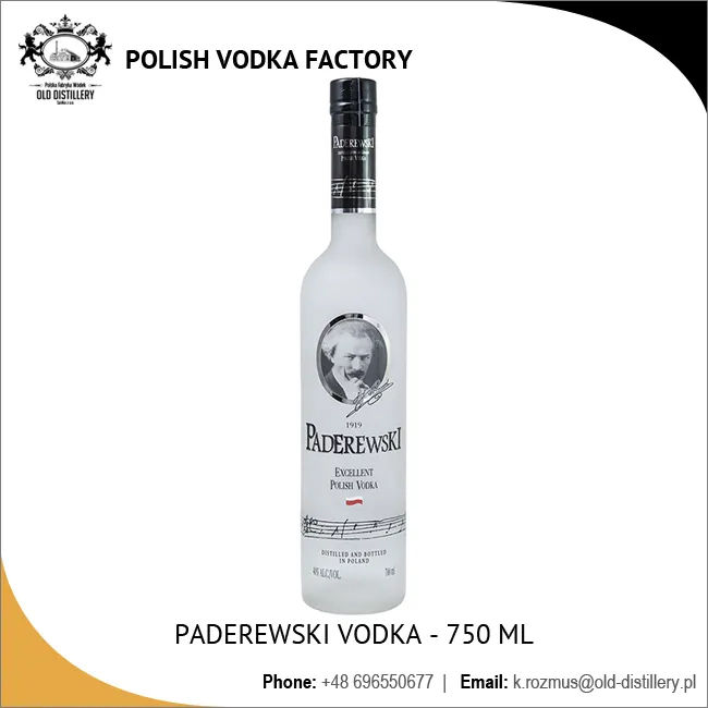 Paderewski - Premium Polish Vodka, Tarwe Geest