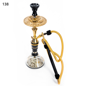 Mini Cachimbas de Lujo Farida de Latón Macizo con Acabado Lacado y Grabado Profundo a Mano, Origen Egipcio, Precio de Fábrica, Venta al por Mayor - Product Image 1