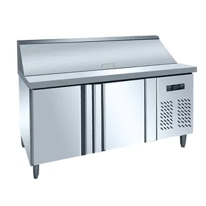 Green&Health pizza refrigerator stainless steel kitchen workbench commercial kitchen equipment