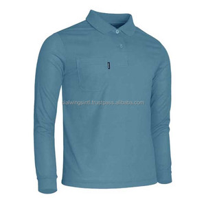 Personalizado de los hombres para la camisa de polo de alta calidad 100% algodón bordado o impreso Logotipo de tela de punto al por mayor - Product Image 4