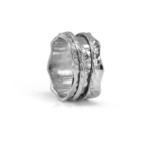 Wholesale price 925 sterling silver jewelry plain <b>spinner</b> <b>ring</b> - Product Image 1