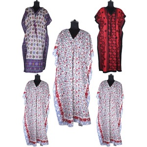 ชุดเดรสยาวผ้าคอตตอนผ้าคาฟตันขนาดใหญ่พิเศษดีไซน์แบบชาวแอฟริกันสำหรับผู้ใหญ่ - Product Image 1