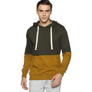 Venta al por mayor de moda Heavy Fleece Ropa deportiva para hombres Sudaderas con capucha de punto bordada de dos paneles - Product Image 1