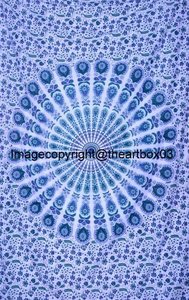 พรมแขวนผนังผ้าฝ้ายขนาดโปสเตอร์พิมพ์ลายสไตล์อินเดียผ้าทอสำหรับตกแต่งบ้าน - Product Image 5