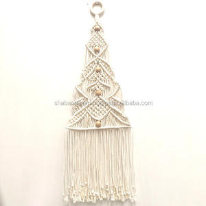 Luxury Hand Woven Macrame <b>Christmas</b> <b>Tree</b> <b>Mini</b> Macrame Small <b>Tree</b> Hanging Decorations Indoor <b>Tree</b> Hangings Xmas Decoration - Product Image 4