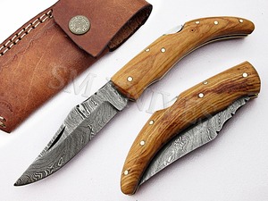 Navaja plegable de Damasco hecha a mano personalizada (smf20) - Product Image 3