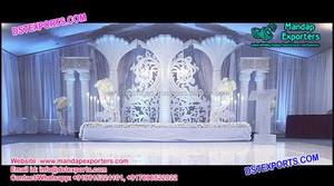 Decoración de escenario de boda asiática antigua, pilar de bollwood, escenarios de boda, nuevos escenarios con paneles de estilo de puerta - Product Image 5